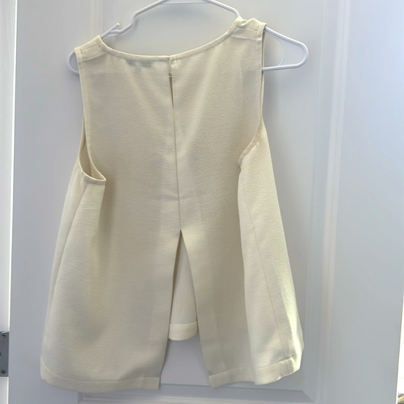 Madewell | cute cream open back blouse - Picture 3 of 3